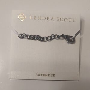 Kendra Scott Silver Jewelry Extender Gun Metal